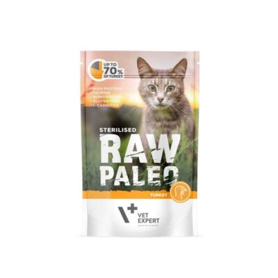 Vetexpert – Raw – Paleo – Sterilised – Turkey– Saszetka – Dla – Kota – Miskakarmy.pl