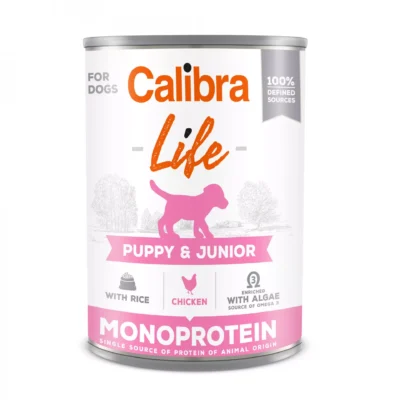 Calibra Dog Life Puppy&Junior - Kurczak - Szczeniak - Karma mokra - 400g - Miskakarmy.pl