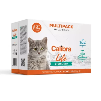 Calibra - Sterilized Multipack - Kot- Karma - Mokra - 12x85g - Miskakarmy.pl