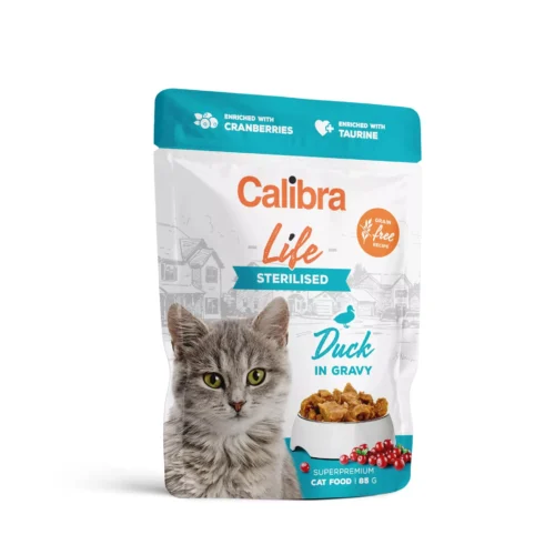 Calibra - Adult Sterilised Duck - Kot- Karma - Mokra - 85g - Miskakarmy.pl