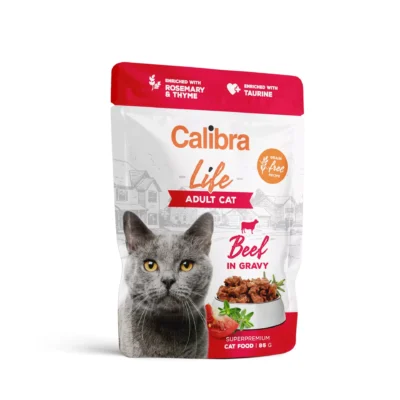 Calibra - Adult Beef - Kot- Karma - Mokra - 85g - Miskakarmy.pl
