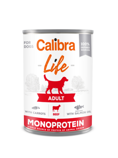Calibra - Life - Adult Beef - Pies- Karma - Mokra - 400g - Miskakarmy.pl