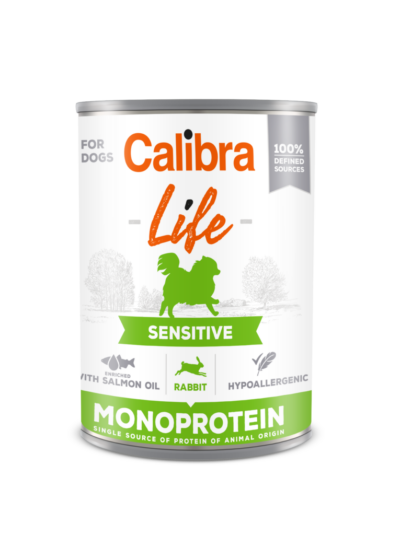 Calibra - Life - Sensitive Rabbit - Pies- Karma - Mokra - 400g - Miskakarmy.pl