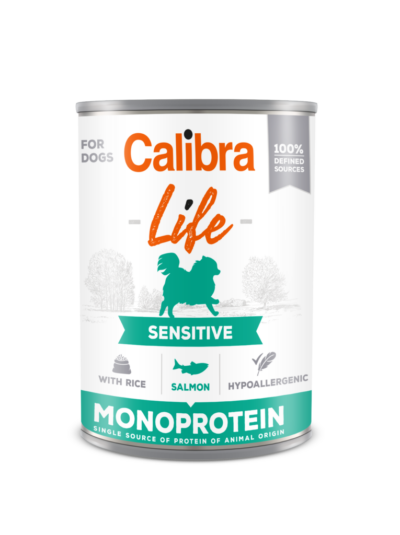 Calibra - Life - Sensitive Salmon - Pies- Karma - Mokra - 400g - Miskakarmy.pl