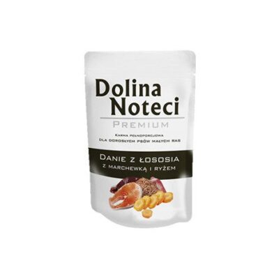 Dolina - Noteci - Premium - Łosoś - Marchewka - Karma - Mokra - Rasy - Małe - 100g - MiskaKarmy.pl
