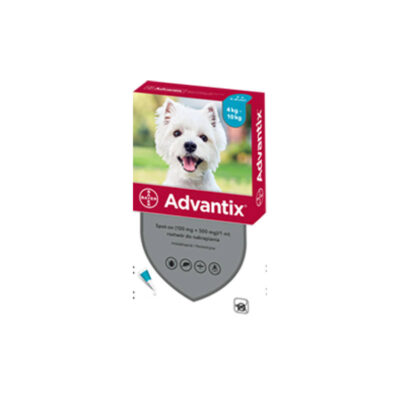 Bayer - Advantix - Spot-On - Krople na Pchły - Pies - Od 4kg Do 10kg - Miskakarmy.pl