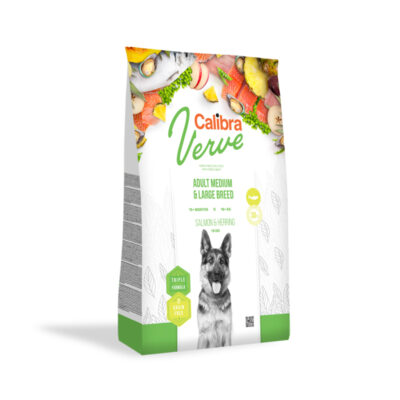 Calibra - Dog - Verve - Junior - Medium - Large - Breed- Salmon - Herring- Sucha - Karma - Dla - Psa - MiskaKarmy.pl