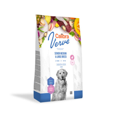 Calibra - Dog - Verve - Senior - Medium - Large - Breed- Chicken - Duck - Sucha - Karma - Dla - Psa - MiskaKarmy.pl
