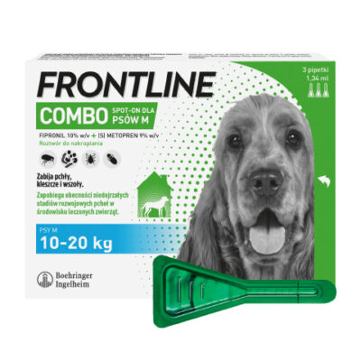 Boehringer - Frontline - Combo - M - Krople - Na - Pchły - Kleszcze - Dla - Psa - Miskakarmy.pl