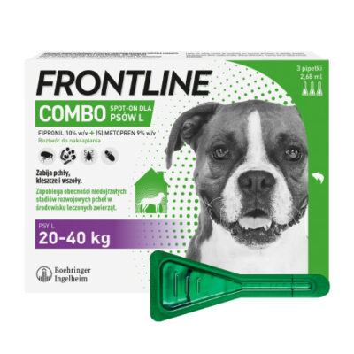 Boehringer - Frontline - Combo - L - Krople - Na - Pchły - Kleszcze - Dla - Psa - Miskakarmy.pl