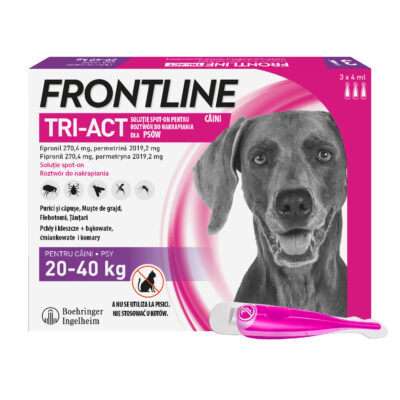 Boehringer - Frontline - Tri - Act - L - Krople - Na - Pchły - Kleszcze - Owady - Dla - Psa - Miskakarmy.pl
