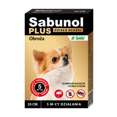 Dermapharm - Sabunol - Plus - Obroża - Na - Pchły - Kleszcze - 35cm- Dla - Psa - Miskakarmy.pl