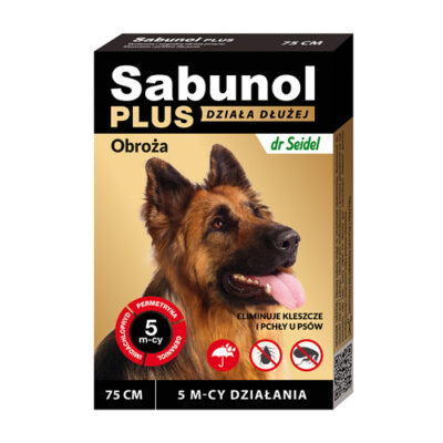 Dermapharm - Sabunol - Plus - Obroża - Na - Pchły - Kleszcze - 75cm- Dla - Psa - Miskakarmy.pl