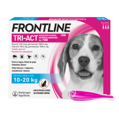 Boehringer - Frontline - Tri - Act - M - Krople - Na - Pchły - Kleszcze - Owady - Dla - Psa - Miskakarmy.pl