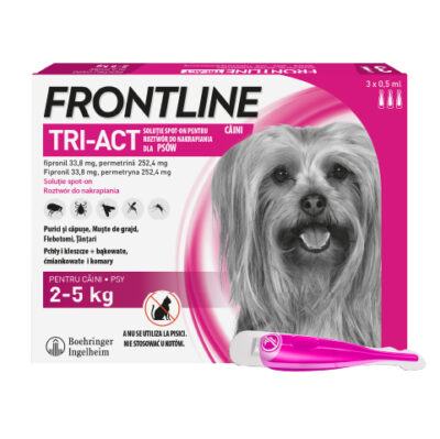 Boehringer - Frontline - Tri - Act - XS - Krople - Na - Pchły - Kleszcze - Owady - Dla - Psa - Miskakarmy.pl
