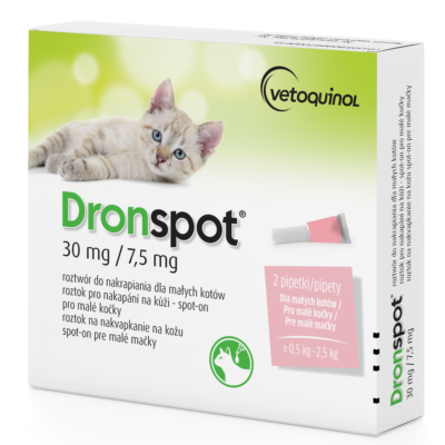 Vetoquinol - Dronspot - Na - Odrobaczanie - Pasożyty - Dla - Małego - Kota - Miskakarmy.pl