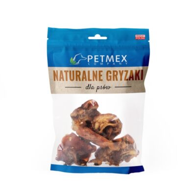Petmex - Ucho wieprzowe środkowe - 100g - przysmak dla psa - miskakarmypl