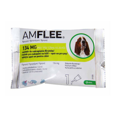 Krka - Amflee - Spot - On - 134mg - Krople - Na - Pchły - Kleszcze - Dla - Psa - Miskakarmy.pl