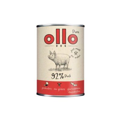 Skład - Karmy - Ollo - Pure - Pork - Mokra - Karma - Dla - Psa - Wieprzowina - 400g - MiskaKarmy.pl