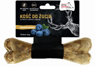 Syta Micha - kość funkcyjna do żucia hipoalergiczna z koniną - 13,5cm - 70g - MiskaKarmypl